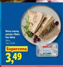 Lidl Dorsz czarny porcje z fileta bez skóry oferta