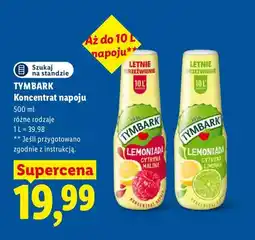 Lidl Koncentrat napoju Tymbark Lemoniada cytryna malina oferta