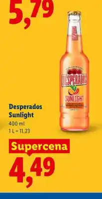 Lidl Piwo Desperados Sunlight oferta