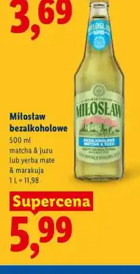 Lidl Piwo bezalkoholowe Miłosław matcha & juzu oferta