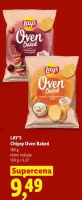 Lidl Chipsy pieczone kurki w śmietanowym sosie Lay's Oven Baked oferta