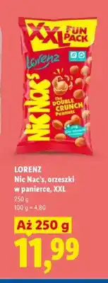 Lidl Orzeszki w panierce Nic Nac's XXL Lorenz oferta