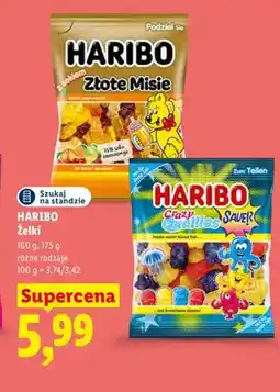 Lidl Żelki Haribo Złote Misie z sokiem oferta