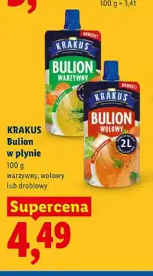 Lidl Bulion w płynie warzywny Krakus oferta