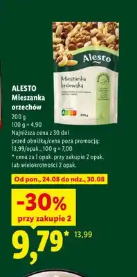 Lidl Mieszanka orzechów królewska Alesto oferta