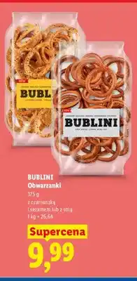 Lidl Obwarzanki z czarnuszką i sezamem Bublini oferta