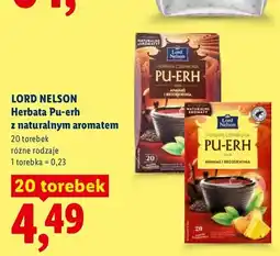 Lidl Herbata Pu-erh z naturalnym aromatem Lord Nelson oferta
