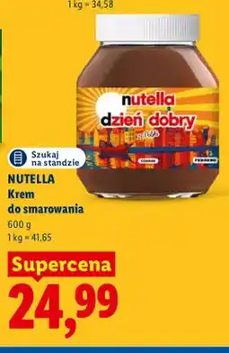 Lidl Krem do smarowania Nutella oferta