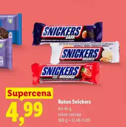 Lidl Baton Snickers Dark oferta
