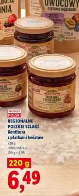 Lidl Konfitura malina z kwiatem lipy Regionalne Polskie Szlaki oferta