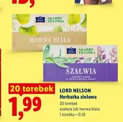 Lidl Herbatka ziołowa morwa biała Lord Nelson oferta
