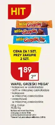 Wafel Grześki Mega toffi w mlecznej czekoladzie