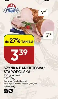 Chata Polska Szynka bankietowa Animex oferta