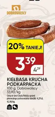 Chata Polska Kiełbasa Krucha Podkarpacka Dobrowolscy oferta