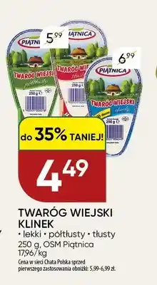 Chata Polska Twaróg wiejski klinek lekki Piątnica oferta