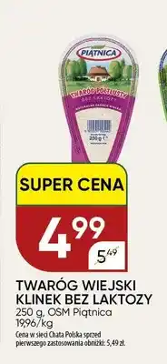 Chata Polska Twaróg wiejski klinek bez laktozy Piątnica oferta