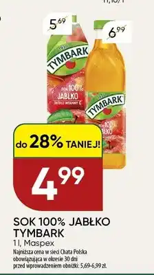 Chata Polska Sok jabłkowy Tymbark 100% oferta