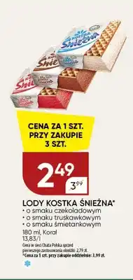 Chata Polska Lody kostka Śnieżna o smaku czekoladowym oferta