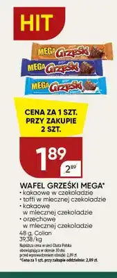 Chata Polska Wafel Grześki Mega kakaowe w czekoladzie oferta