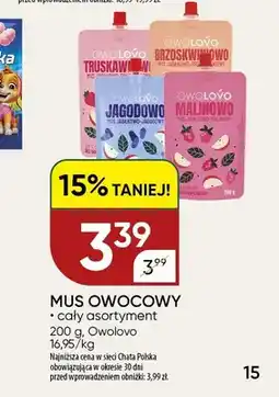 Chata Polska Mus owocowy Owolovo truskawkowy oferta