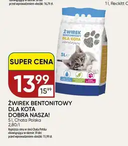 Chata Polska Żwirek bentonitowy dla kota Dobra Nasza! oferta
