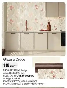 Castorama Glazura Tubądzin Crude beige 32,8x89,8cm oferta
