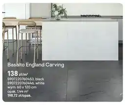 Castorama Basalto England Carving Ceramstic black wym. 60x120cm oferta