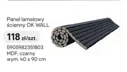 Castorama Panel lamelowy ścienny OK WALL MDF czarny wym. 40x90cm oferta