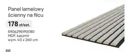 Castorama Panel lamelowy ścienny na filcu MDF kaszmir 40x260cm oferta