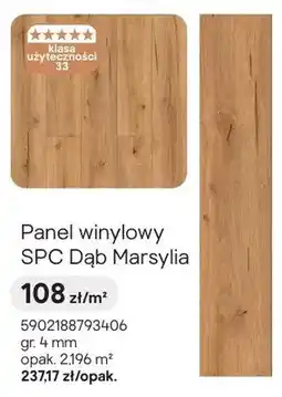 Castorama Panel winylowy SPC Dąb Marsylia gr. 4mm oferta