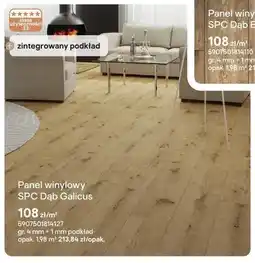 Castorama Panel winylowy SPC Dąb Galicus klasa użyteczności 33 zintegrowany podkład gr. 4mm + 1mm podkład oferta