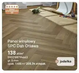 Castorama Panel winylowy SPC Dąb Ottawa jodełka 5mm oferta
