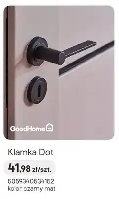 Castorama Klamka Dot GoodHome kolor czarny mat oferta