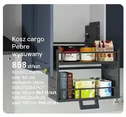 Castorama Kosz cargo Pebre wysuwany szer. 60cm oferta