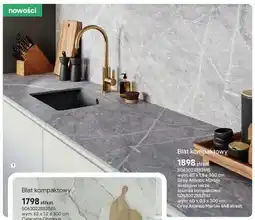 Castorama Blat kompaktowy Grey Atlantic Marble wym. 62x1,2x300cm oferta