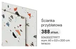 Castorama Ścianka przyblatowa terazzo wym. 60x0,3x200cm oferta