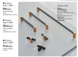 Castorama Uchwyt Kapi T-BAR złoto szczotkowane / czarny oferta