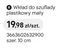 Castorama Wkład do szuflady plastikowy mały szer. 10cm oferta