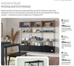 Castorama Wspornik GoodHome Rigga wym. 30x171,2cm czarny oferta