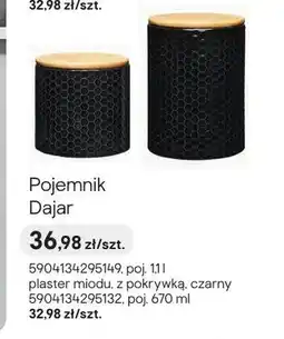 Castorama Pojemnik Dajar plaster miodu z pokrywką czarny oferta
