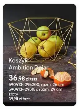 Castorama Koszyk Ambition Dajar złoty 29cm oferta
