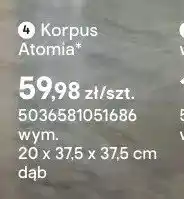 Castorama Korpus Atomia wym. 20x37,5x37,5cm dąb oferta