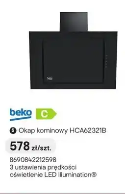 Castorama Okap kominowy Beko HCA62321B oferta