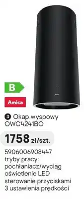 Castorama Okap wyspowy AMICA OWC4241BO oferta