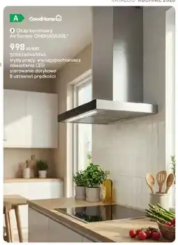 Castorama Okap kominowy GoodHome AirSensor GHBH60ASBL oferta
