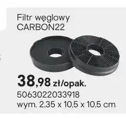 Castorama Filtr węglowy CARBON22 wym. 2,35x10,5x10,5cm oferta
