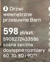 Castorama Drzwi wewnętrzne przesuwne Barn sosna sęczna oferta