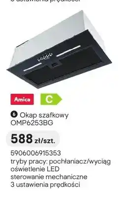 Castorama Okap szafkowy Amica OMP6253BG oferta