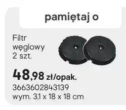 Castorama Filtr węglowy wym. 3,1x18x18cm oferta