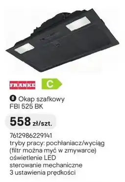 Castorama Okap szafkowy FRANKE FBI 525 BK oferta
